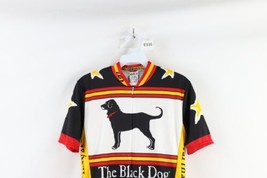 Vtg Mens S Spell Out The Black Dog Marthas Vineyard Bicycle Cycling Jersey USA - £46.67 GBP