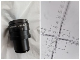 Olympus Microscopio WH10X-H/22 T2 Messa a Fuoco Oculare Giappone - $145.49