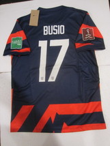 Gianluca Busio USA USMNT 2022 World Cup Stadium Blue Away Soccer Jersey 2021-22 - £63.94 GBP