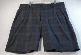 Lululemon Shorts Mens Size XL Gray Plaid Pockets Logo Poll On Belt Loops - £16.57 GBP