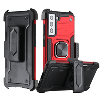 3in1 Robust Holster w/ Clip Magnetic Stand Case Cover RED For Samsung S21 FE - £6.84 GBP