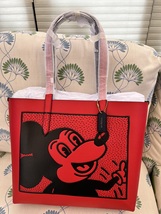 NWT/COACH X DISNEY/KEITH HARING/TOTE/RED/C0895 - £280.64 GBP