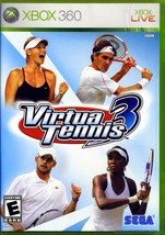 Virtua Tennis 3 Microsoft Xbox 360 Video Game 2007 by SEGA NIB NIP Feder... - $22.27