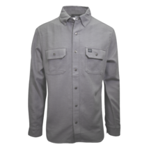 Harley-Davidson Men&#39;s Solid Grey Snap On Button L/S Woven Shirt (S10) - ... - £30.45 GBP