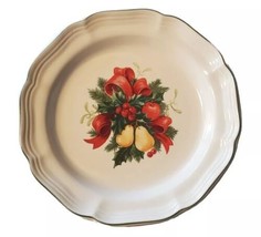 Mikasa French Countryside Holly Pear Accent Salad Plate RARE Stoneware F9000 - £18.27 GBP