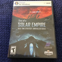 Sins Of A Solar Empire Box &amp; 78 Page Manual PC\DVD - $6.93