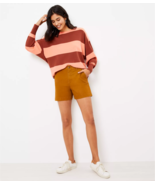 Ann Taylor Loft Size 16 Women Washed Twill Shorts Bronze Brown High Rise... - $48.49 CAD