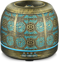 500Ml Essential Oil Diffusers, Metal Diffusers for Essential Oils Large Room, Ul - £38.61 GBP