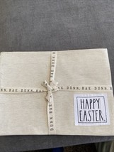 RAE DUNN Easter Set of 4 Placemats ~ Embroidered “Happy Easter” 13”x18” Tan - £12.66 GBP