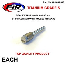 TITANIUM front/rear brake caliper pad pin bolt fits KAWASAKI KX 65 10MM X 45MM - £9.00 GBP