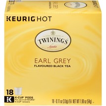 Twinings of London Earl Grey Tea 18 to 144 Count Keurig K cups Pick Any Quantity - £21.17 GBP+