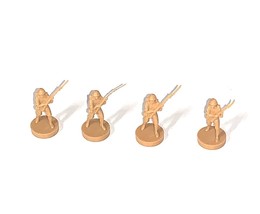 Axis &amp; Allies #4423 Game 1984-87 Milton Bradley Japan Infantry Soldiers - £8.50 GBP
