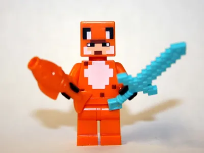 PWS Minecraft Fox Video Game Minifigure Bricks US - £6.99 GBP