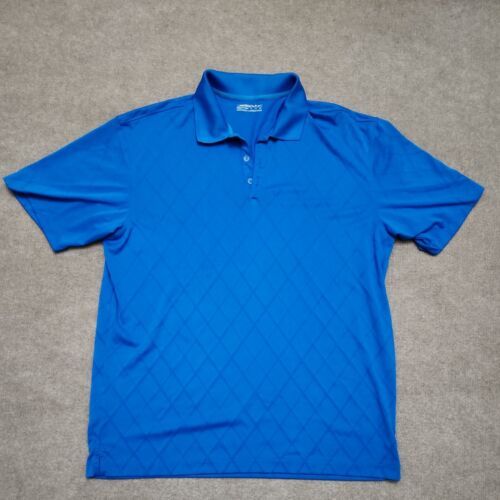 Primary image for Nike Golf Fit Dry Men Short Sleeve Polo Shirt XL Blue Diamond Logo Performance
