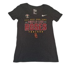 Nike USC Trojans 2017 Rose Bowl Game T-Shirt Women’s Medium Gray NCAA image 5