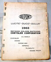 1963 Chrysler/Imperial/Plymouth/Dodge Trucks Exterior Color Samples 694 - €6,79 EUR