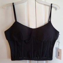 Jason Wu Corset Cropped Strappy Black Cosplay Top Size Medium MSRP $190 - $48.51