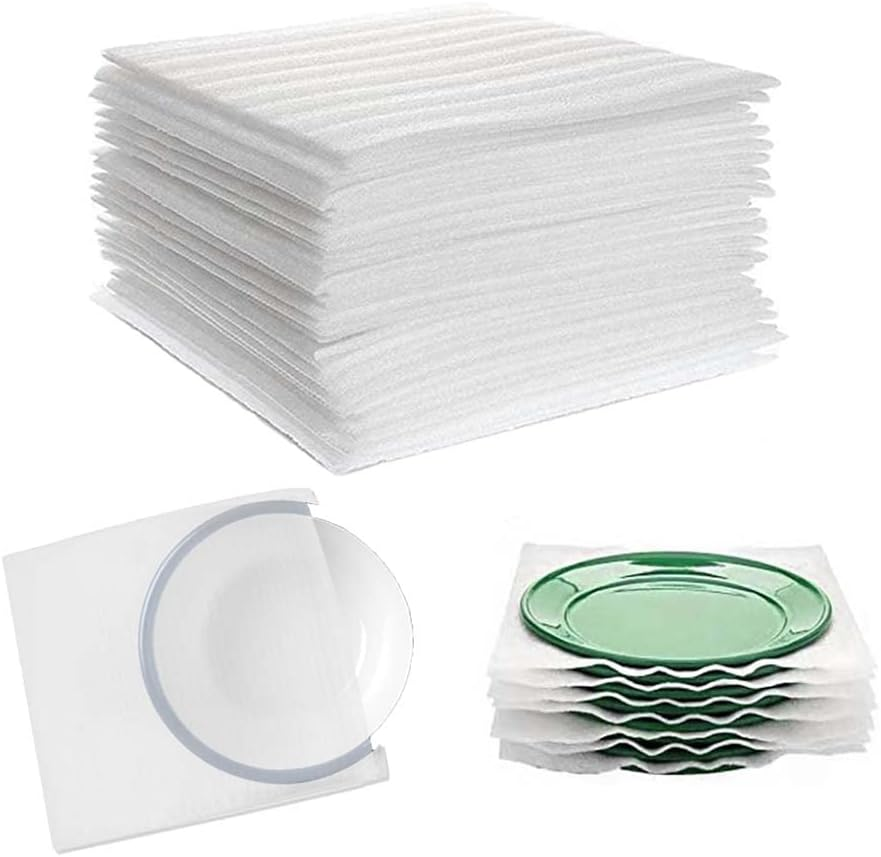 100 Pcs Cushion Foam Pouches &amp; Foam Sheets,  12&quot;X12&quot; Packing Foam Pouche... - $34.68