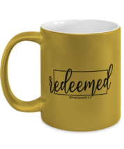 Religious Mugs Redeemed Ephesians 1:7 Gold-M-Mug  - £15.19 GBP