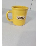 Yellow Mud Love Pottery Mug Embossed Coffee Cup Little Switzerland - $31.44 CAD