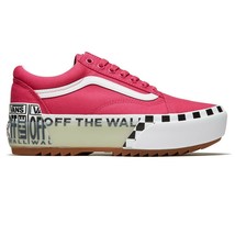 Vans Old Skool Stacked Logo Platform Sneakers Women’s Sz 11.5 cabaret/true white - £60.52 GBP