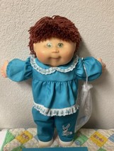 Vintage Cabbage Patch Kid Girl Play Along PA-2 Auburn Hair Green Eyes 2004 - £129.07 GBP