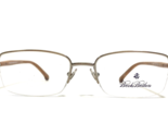 Brooks Brothers Eyeglasses Frames BB499 1582 Brown Wood Grain Gold 53-18... - $74.58
