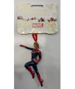 Disney Store Christmas Ornament Captain Marvel Sketchbook NEW - $17.62 CAD