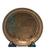 Vintage Widdecombe Fair Souvenir Hanging Copper Plate 4 3/4&quot; Diameter - $300.11 MXN