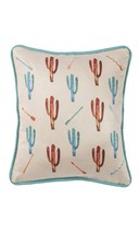 Cowgirl Kim Serape Saguaro Cactus Pillow - £34.29 GBP
