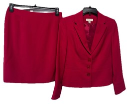 Amanda Smith Petite Red Skirt Suit NEW Size 12P - $42.54