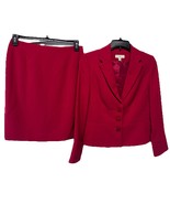 Amanda Smith Petite Red Skirt Suit NEW Size 12P - $58.30 CAD