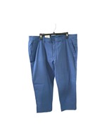 New English Laundry Mens Size 40x32 Blue Casual Twill Pants Slimmer Stra... - $17.81