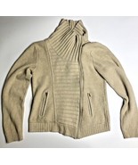 NY &amp; CO Cream Cardigan Sweater Zip Up Womens Size M Medium - £21.63 GBP