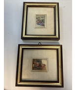 G. Trevinou Original Miniature Handmade Relief Print on Silver Plate Set... - $34.60