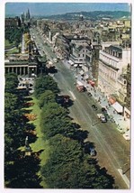 Scotland Postcard Edinburgh Princes Street Gardens Royal Scottish Academy - $2.05