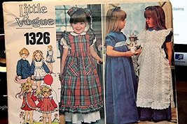 Little Vogue Pattern 1326 - Children&#39;s Dress And Pinafores 24 Pieces - Size 3 - £7.87 GBP