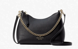 New Kate Spade Zippy Pebbled Leather Convertible Crossbody Black with Dust bag - £110.52 GBP