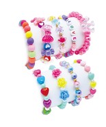 SIELEVIN 9 PCS Cute Kids Bracelets for Girls Pink LOVE Beaded Bracelets ... - $18.28