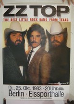 ZZ TOP Poster Concert German Band Shot Oct. 25 1983 ZZTop - $89.04
