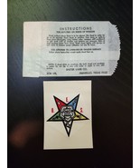 BAXTER LANE CO Order of The Eastern Star VTG Travel Luggage Water Decal ... - $48.93 CAD