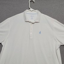 Johnnie-O Polo Shirt Mens XL White Performance Golf Polyester - £22.81 GBP