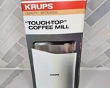 New Vintage Krups Coffee Spice Nut Grain Grinder - 208B - Deadstock - White - $49.45
