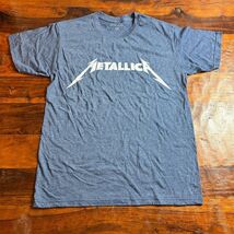 Metallica Band Tee Men's M Blue Graphic Print Short Sleeve T-Shirt - $17.33