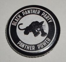 Black Panther Party Pinback Button Panther Power 1 1/8" - $9.99