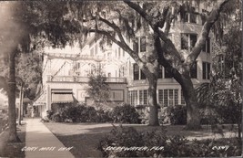 Vintage 1943 RPPC Gray Moss Inn Clearwater FL Real Photo P Mailed to Canada - $19.77
