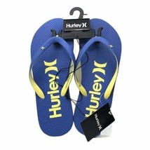 Hurley Women&#39;s Bekka Signal BLUE/ Yellow Flip Flop Sandal Size 9 - £11.96 GBP