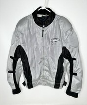 First Gear Armored Nylon Motorcycle Jacket XL Gray  - $64.30