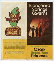 Blanchard Springs Caverns Brochure Ozark National Forest Arkansas 1977 - £9.27 GBP