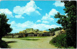 Taos Pueblo Ramadas and Hay Stacks New Mexico Postcard - £5.39 GBP